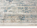 Rhona Blue And Grey Distressed Floral Rug