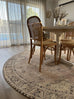 Sadie Coral Peach Turkish Style Distressed Round Rug