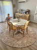 Sadie Coral Peach Turkish Style Distressed Round Rug