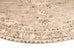 Sadie Coral Peach Turkish Style Distressed Round Rug