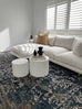 Sadira Blue And Beige Transitional Floral Motif Rug