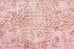 Sahara Turkish Style Pink Distressed Medallion Runner Rug