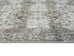 Santi Green and Grey Traditional Distressed Washable Rug