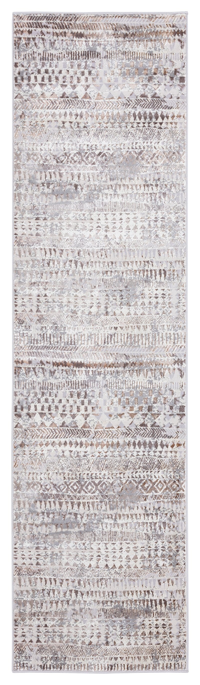 2' X 3' Black Distressed Tribal Scatter Rug