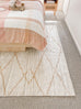 Shona Ivory and Peach Tribal PET Rug