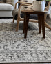 Sonia Beige and Grey Floral Pattern Rug