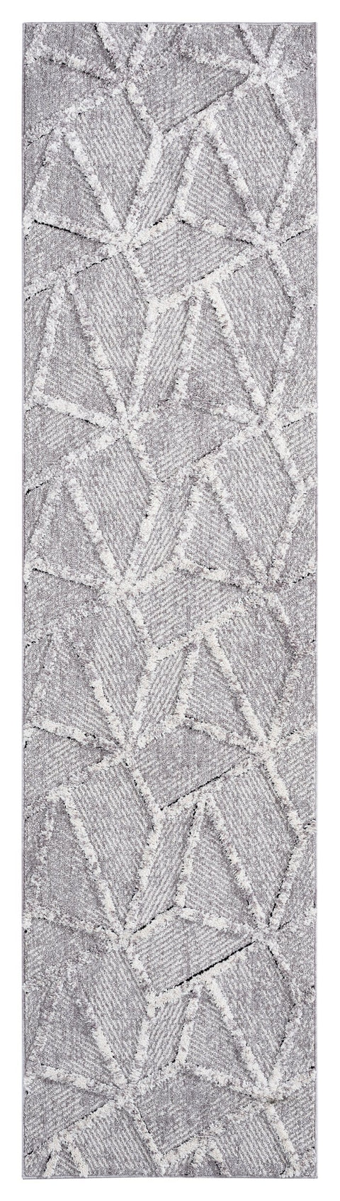 Soraya Grey Abstract Textured Runner Rug