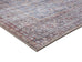 Sorra Blue and Brown Traditional Distressed Washable Rug