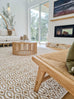 Stella Cream and Brown Diamond Jute Rug