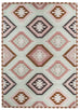 Suzie Pink and Green Pastel Tribal Pattern Rug