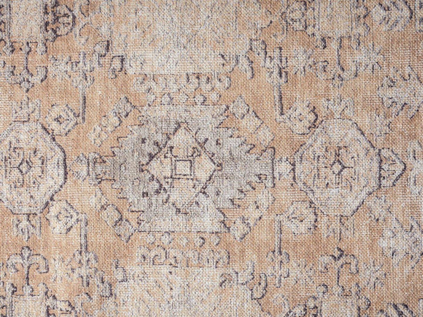 Sydelle Brown and Grey Traditional Distressed Washable Rug