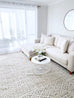 Tatiana Ivory and Grey Textured Tribal Rug