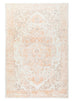 Theodora Orange and Beige Distressed Washable Rug