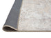 Tinka Beige and Grey Traditional Distressed Washable Runner Rug