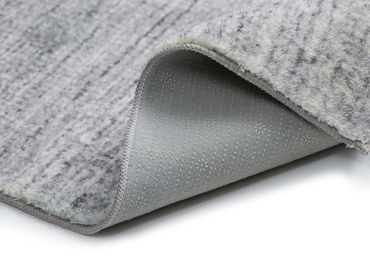 Tomi Grey Distressed Washable Rug