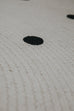 Totit Beige and Black Spotted Round Jute Rug