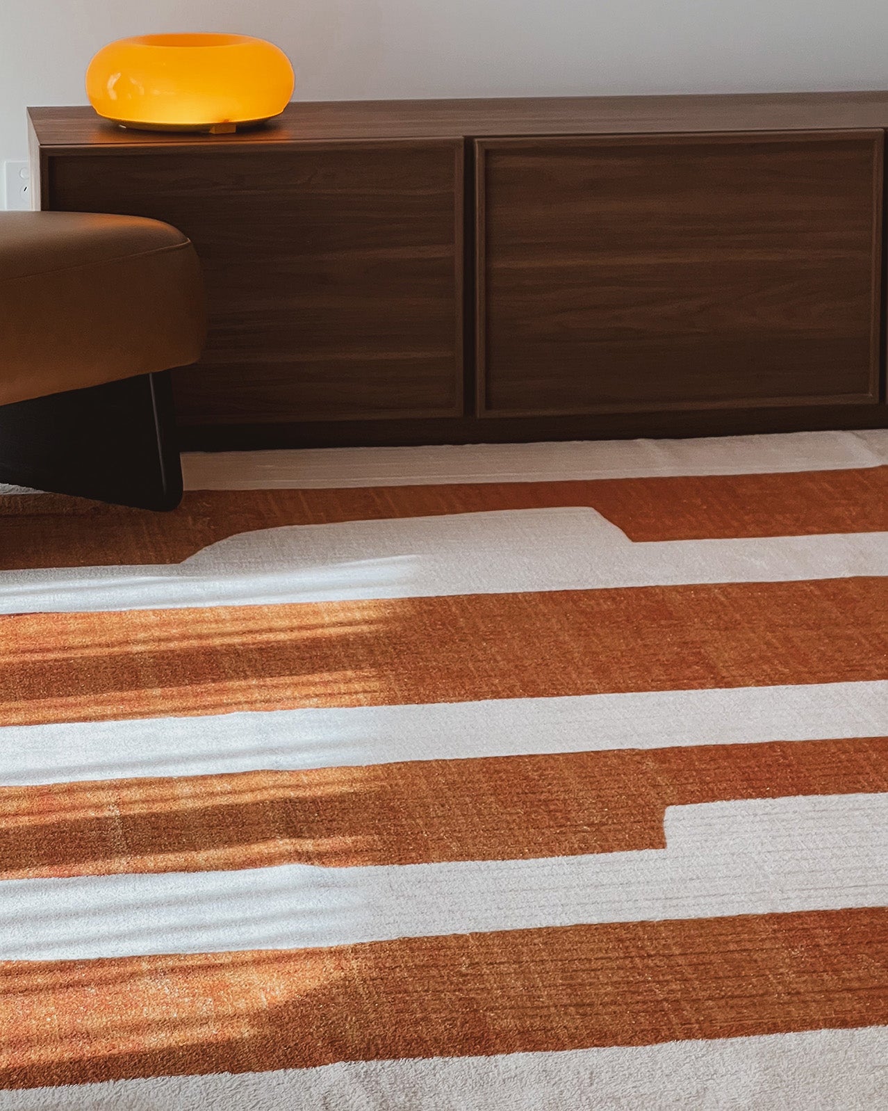 Yorkville Brown Printed Washable Rug