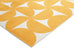 Zaki Yellow and Ivory Geometric Washable Rug