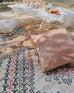 Zelda Cream Multi-Color Abstract Tribal PET Beach and Picnic Rug